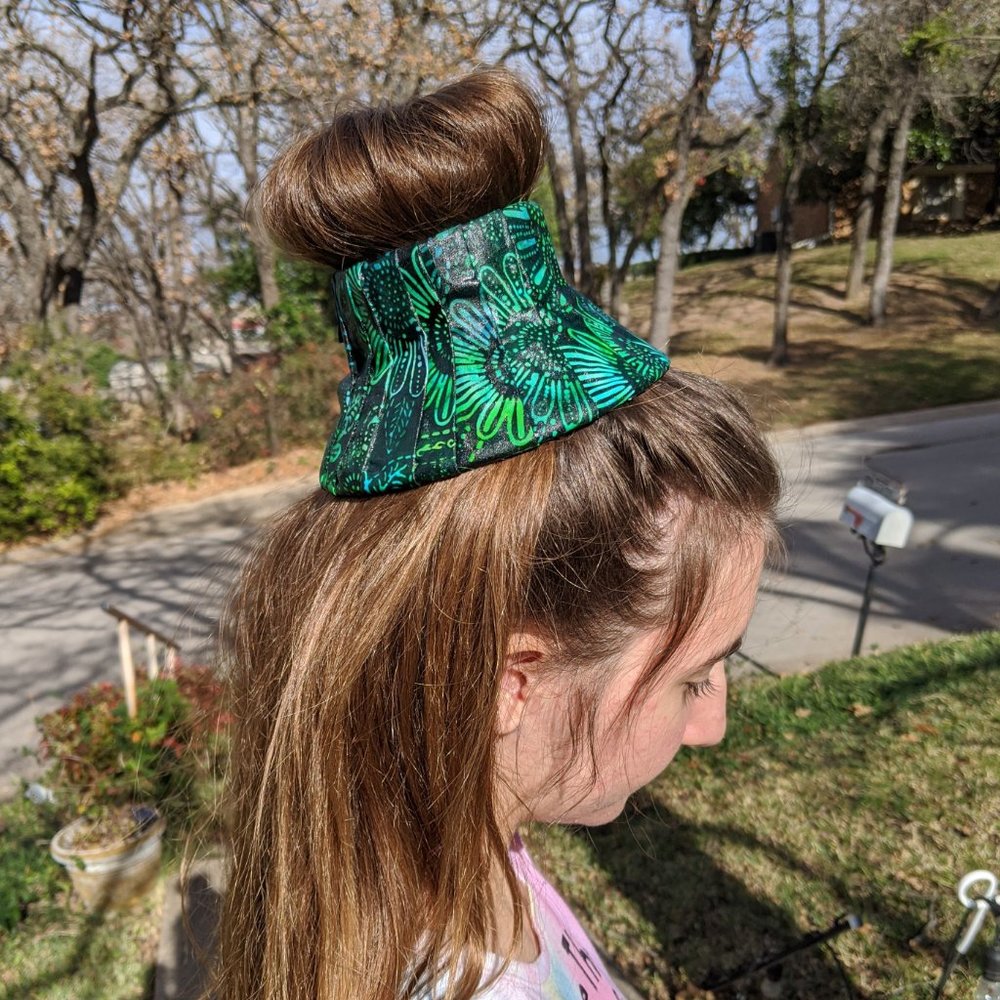 Green Flower Hair Crown